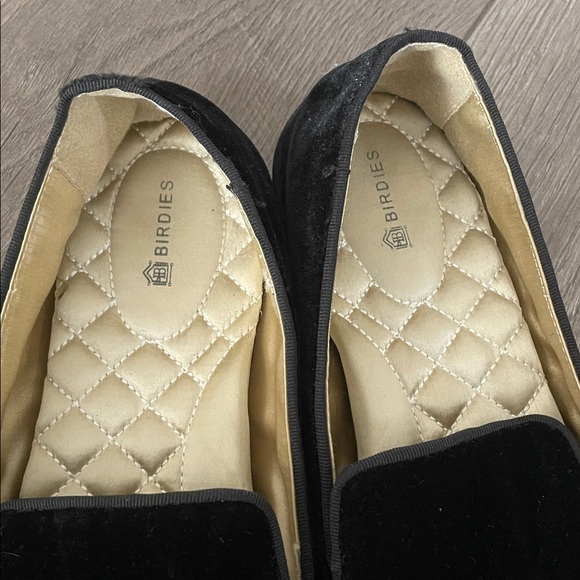 Birdies The Starling Black Velvet Flats Sz:7 - Picture 4 of 4